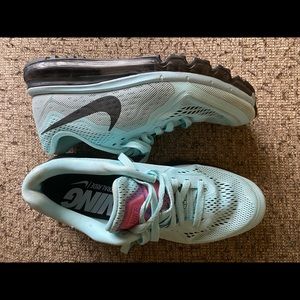 Women’s Nike Baby Blue Airmax Shoes - Size 10